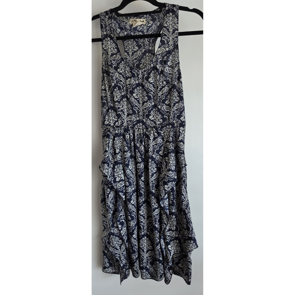 Lili's Closet Sleeveless Mini Dress Size 8 Navy White Coastal Sundress Gown
